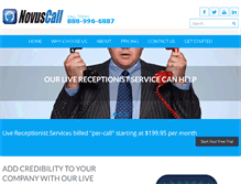 Tablet Screenshot of novuscall.com